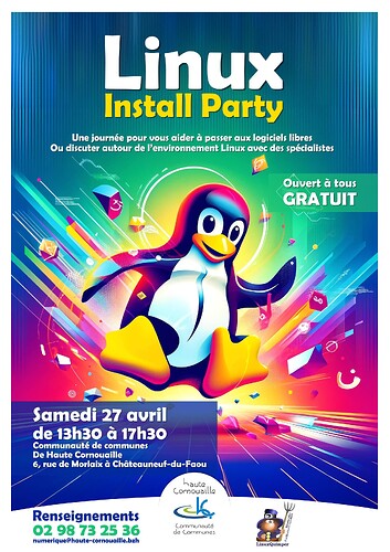 Affiche - Linux Install Party - v1